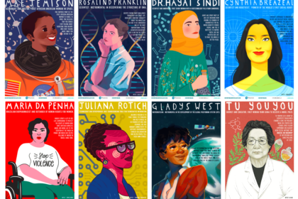 Posters, cartes et illustrations de femmes scientifiques